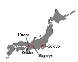 A map of Japan
